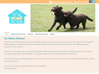 Home Veterinary Care website screenshot