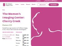 Website Screenshot The Women’s Imaging Center - Denver / Cherry Creek