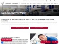 Website Screenshot Nissan of Dearborn Service