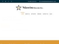 Valentino Electric Inc. website screenshot