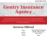 Screenshot for http://www.gentryinsurancemo.com/