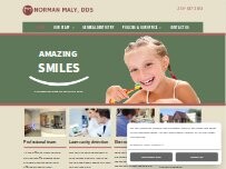 Website Screenshot Maly Norman M DDS