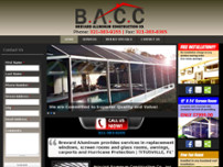 Brevard Aluminum Construction Co website screenshot