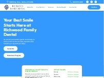 Website Screenshot Richwood Family Dental