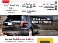 Website Screenshot Gino's Auto Body Shop