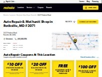 Website Screenshot Meineke Car Care Center