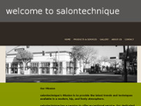 Salon Technique website screenshot