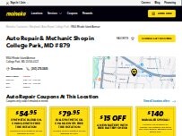 Website Screenshot Meineke Car Care Center