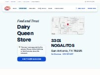 Website Screenshot Dairy Queen