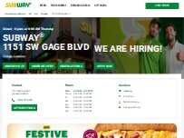 Website Screenshot Subway