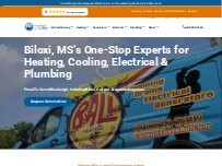 Website Screenshot Ball Heating, Cooling, Plumbing & Electrical