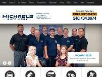 Michael’s Auto Body website screenshot