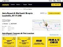 Website Screenshot Meineke Car Care Center
