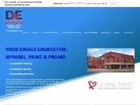 Website Screenshot D & E Printing Co., Inc.