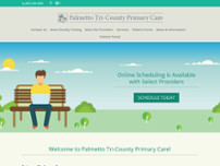 Palmetto Tri-County Primary Care website screenshot