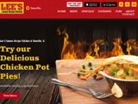 Lee's Famous Recipe Chicken website screenshot