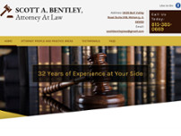 Scott A. Bentley, Attorney At Law website screenshot
