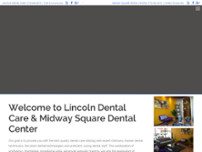 Lincoln Dental Care website screenshot