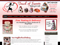 Touch of Sweets Bakery website screenshot