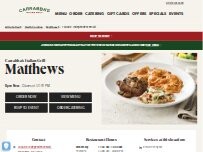 Website Screenshot Carrabba's Italian Grill