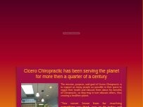 Website Screenshot Cicero Chiropractic