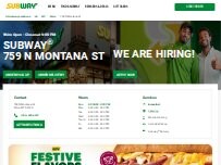 Website Screenshot Subway