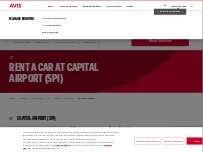 Website Screenshot Avis Car Rental