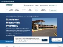 Website Screenshot Gundersen Moundview Pharmacy