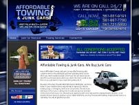 Affordable Towing & Transport website screenshot