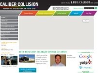 Caliber Collision website screenshot