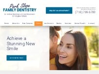 Website Screenshot Park Slope Family Dentistry