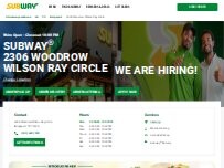 Website Screenshot Subway