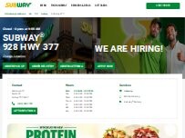 Website Screenshot Subway