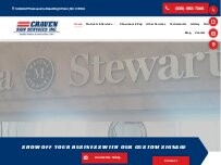 Website Screenshot Craven Sign Services, Inc.