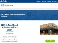 Website Screenshot 1st Family Dental of Arlington