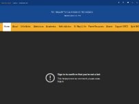 Website Screenshot St Mary's School