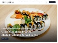 Website Screenshot Musashino Sushi Dokoro