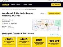 Website Screenshot Meineke Car Care Center
