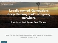Website Screenshot Western Bank
