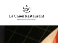 Website Screenshot La Union Restaurant