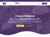 Website Screenshot Choices Unlimited For Your Spiritual Needs LLC