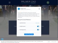 Website Screenshot Palmer Zad & Associates