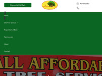 All Affordable Tree Service website screenshot