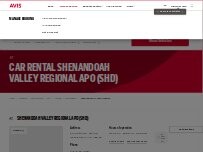 Website Screenshot Avis Car Rental