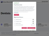 Website Screenshot Ditmar Wissel, D.M.D.