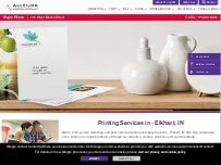 Website Screenshot Allegra Marketing Print Mail
