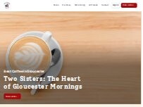 Website Screenshot Two Sisters Coffee Shop