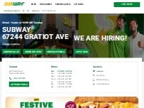 Website Screenshot Subway