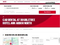 Website Screenshot Avis Car Rental