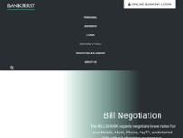 BankFirst Financial Services website screenshot
